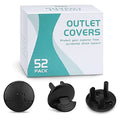 52 Pack Black Safety Outlet Covers Baby Proofing, Electrical Socket Outlet by PRObebi