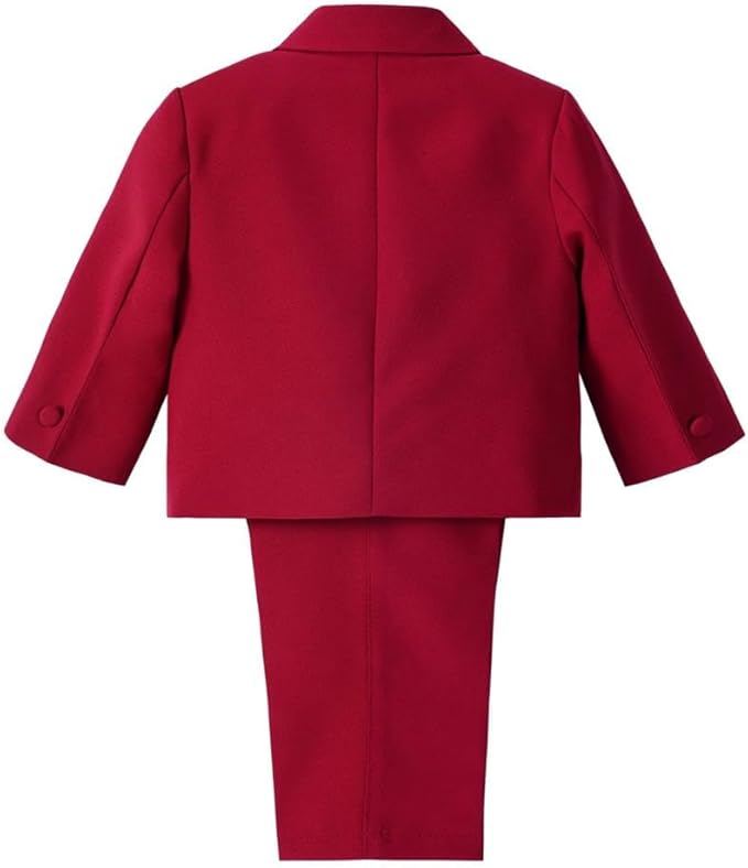 Dressy Daisy Baby Toddler Boy 5 Pcs Set Formal Tuxedo Suits No Tail Wedding - Image 2
