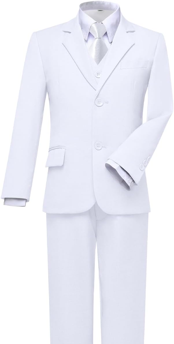 Visaccy Boys Suits Slim Fit Dress Clothes Ring Bearer Outfit - Image 5