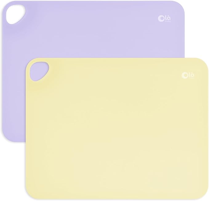 Olababy Fold N Go Silicone Placemat w Travel Case | Dishwasher Safe, BPA Free by Olababy