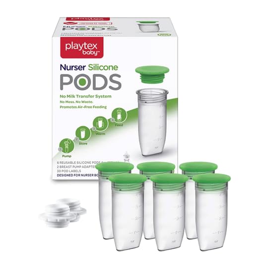 Playtex Baby Nurser Reusable Silicone PODS, 4 Oz, Anti-Colic, Gas Reduction by PlaytexBaby