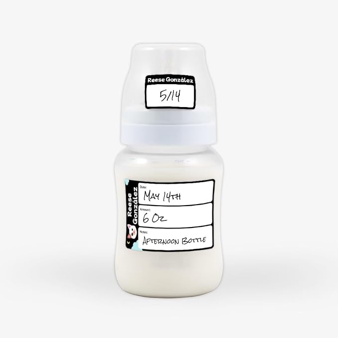 Name Bubbles - Reusable Baby Bottle Labels - Image 2