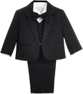 Dressy Daisy Baby Toddler Boy 5 Pcs Set Formal Tuxedo Suits No Tail Wedding by DressyDaisy