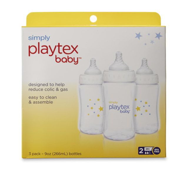 Playtex Baby Simply Playtex Complete Tummy Comfort Baby Bottles, 9 Oz, - Image 2