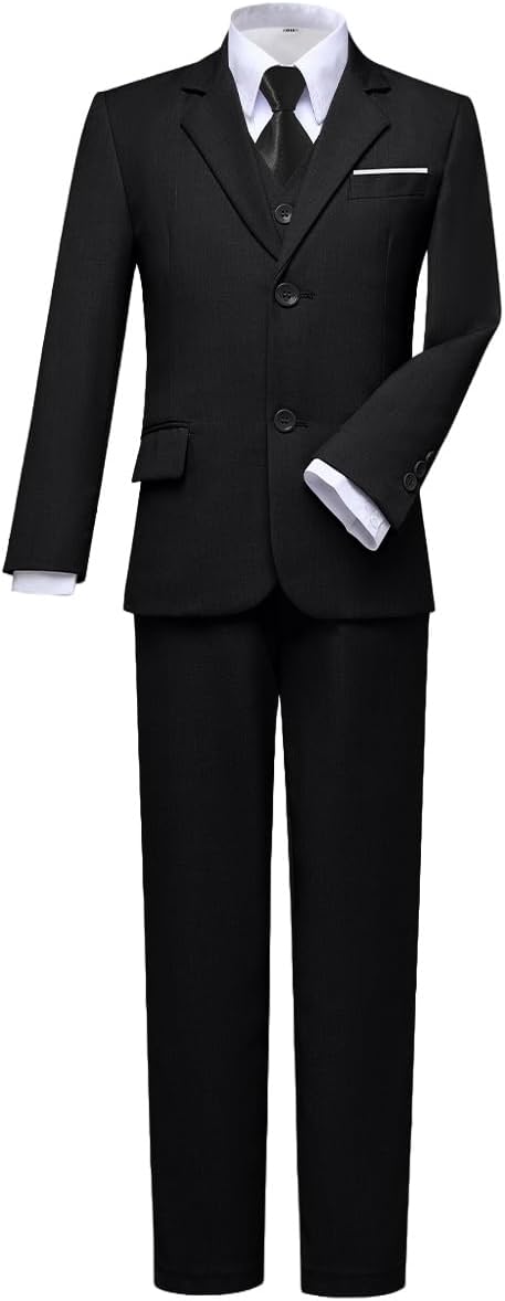 Visaccy Boys Suits Slim Fit Dress Clothes Ring Bearer Outfit by Visaccy
