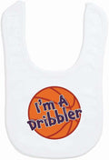 ChalkTalkSPORTS Basketball Baby & Infant Bibs | Soft Microfiber Basketball Baby by ChalkTalkSPORTS