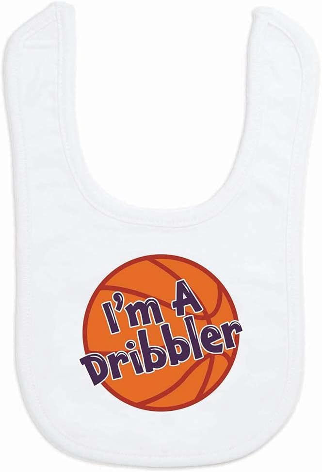 ChalkTalkSPORTS Basketball Baby & Infant Bibs | Soft Microfiber Basketball Baby by ChalkTalkSPORTS