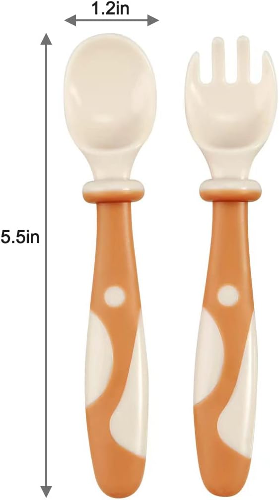 PandaEar Baby Bendable Spoons and Forks set 6 Pack| Training Learning - Image 2
