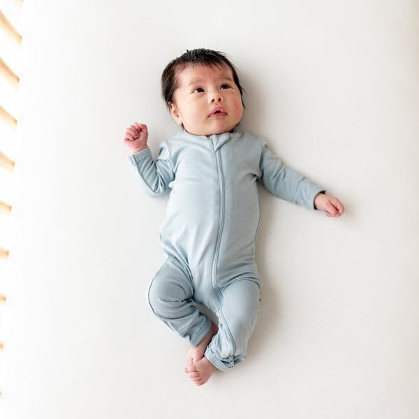 KYTE BABY Unisex Rayon Made From Bamboo Zippered Rompers 0-24 Months - Image 3