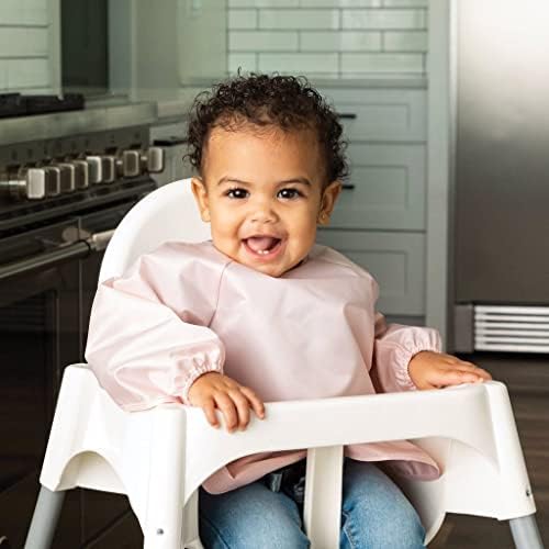 Tiny Twinkle Long Sleeve Bib for Babies & Toddlers – 2 Pack Waterproof Smock - Image 2