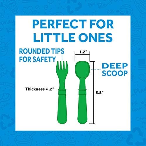 Re-Play Toddler Forks and Spoons Set - Image 3