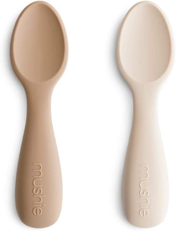 mushie Silicone Toddler Starter Spoons | 2 Pack by mushie