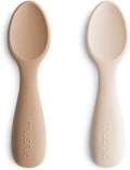 mushie Silicone Toddler Starter Spoons | 2 Pack by mushie
