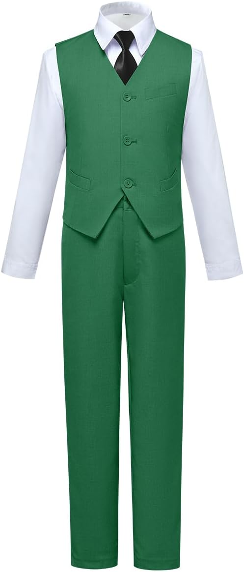 Visaccy Boys Suits Slim Fit Dress Clothes Ring Bearer Outfit - Image 6