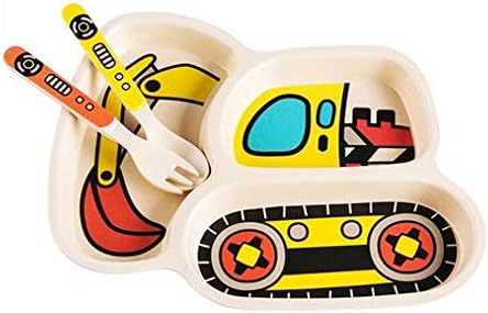Toddler Plates Dinnerware Dinner Dish Set Baby Feeding Spill Proof Divided Plate - Image 9