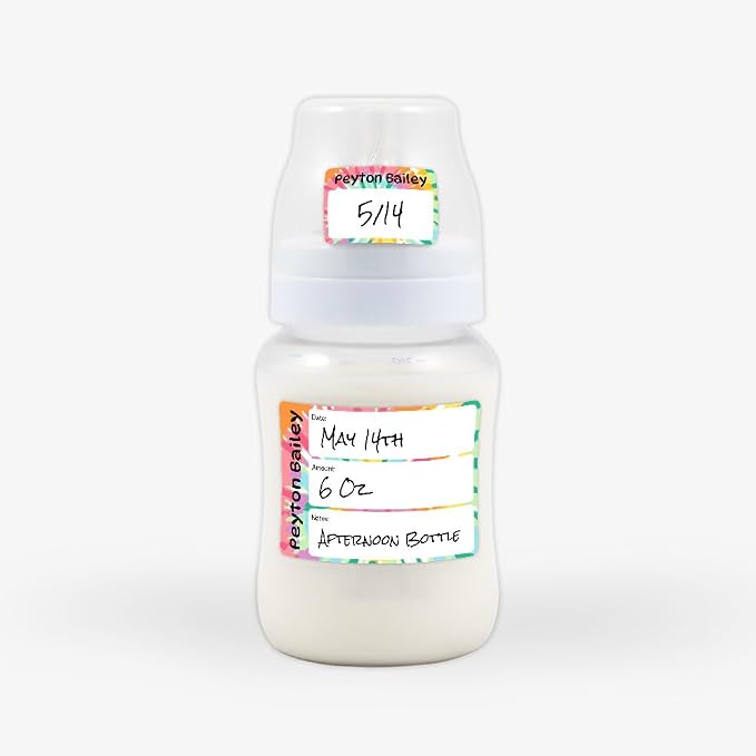Name Bubbles - Reusable Baby Bottle Labels - Image 2