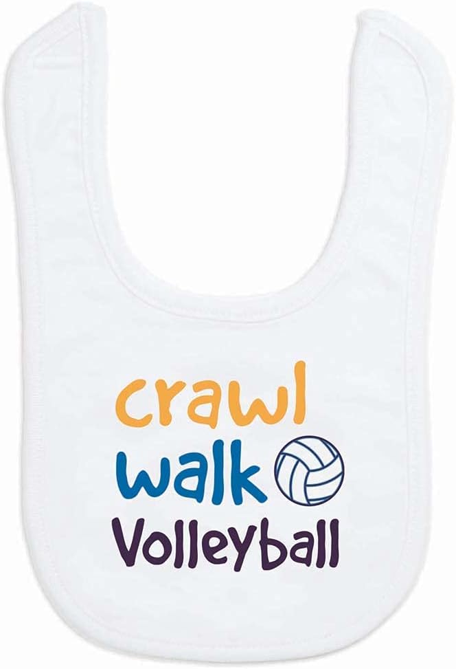ChalkTalkSPORTS Volleyball Baby & Infant Bibs | Soft Microfiber Volleyball Baby by ChalkTalkSPORTS