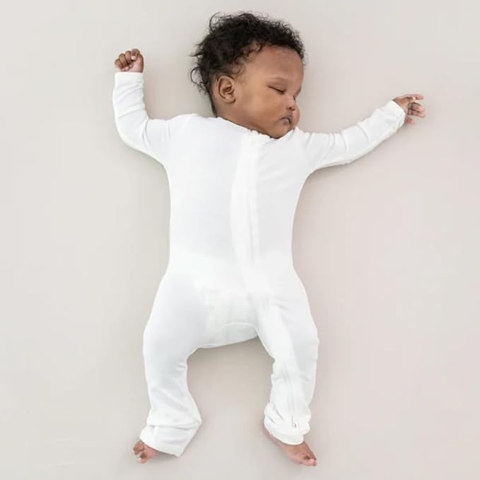 KYTE BABY Unisex Rayon Made From Bamboo Zippered Rompers 0-24 Months - Image 2