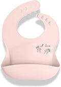 APLAINR Baby Sign Language Bib, Silicone Baby Bibs, ASL Graphics, Food Catcher by APLAINR