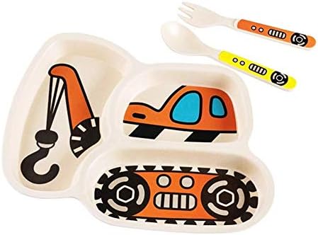 Kid Plate Set Toddler Plates Dinnerware Dinner Dish Set Baby Feeding Spill - Image 9