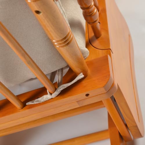 Solid Wood Anti-Pinching Rocking Glider Chair - Image 6
