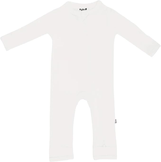 KYTE BABY Unisex Rayon Made From Bamboo Zippered Rompers 0-24 Months by KYTEBABY