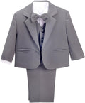 Dressy Daisy Baby Toddler Boy 5 Pcs Set Formal Tuxedo Suits No Tail Wedding by DressyDaisy