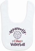 ChalkTalkSPORTS Volleyball Baby & Infant Bibs | Soft Microfiber Volleyball Baby by ChalkTalkSPORTS