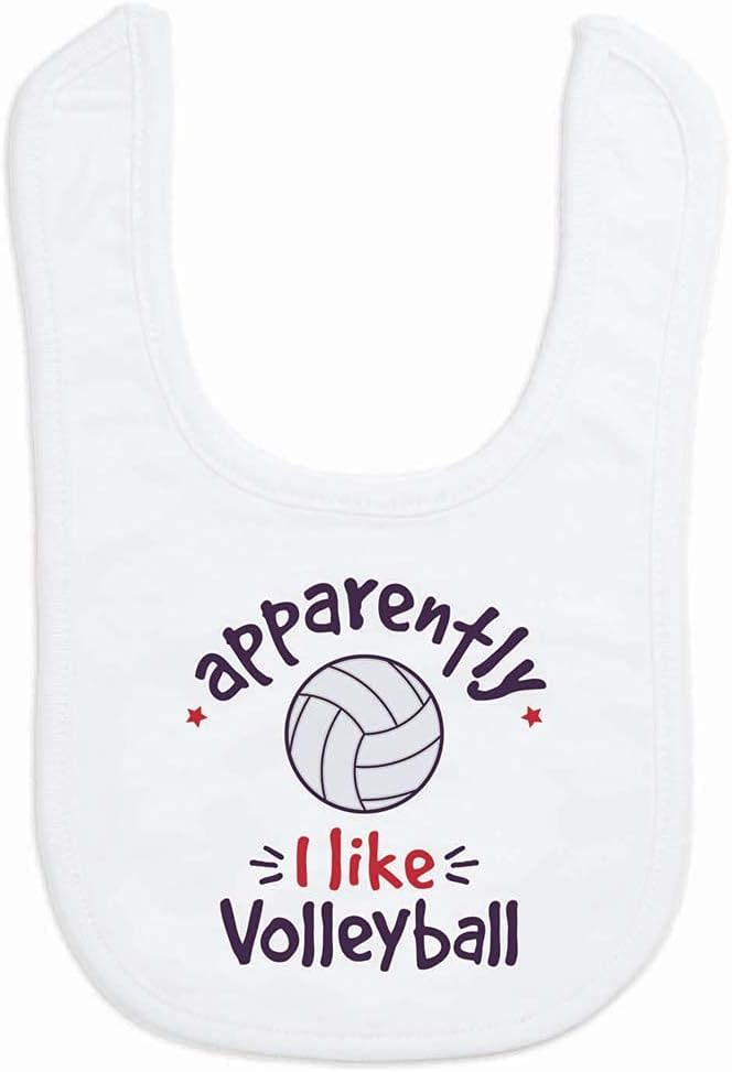ChalkTalkSPORTS Volleyball Baby & Infant Bibs | Soft Microfiber Volleyball Baby by ChalkTalkSPORTS