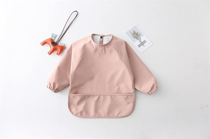 GZMM Waterproof Baby Bibs, Infant Toddler Long Sleeve Feeding Bib - Image 7