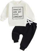 Toddler Baby Boy Fall Winter Outfit Long Sleeve Letter Print Sweatshirts and by Sejardin