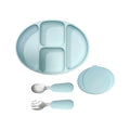 Divided Food Feeding Bowl Silicone Baby Dishes Kid Dinner Suction Baby Silicone by CHICMORE