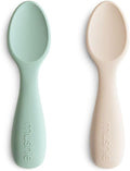 mushie Silicone Toddler Starter Spoons | 2 Pack by mushie