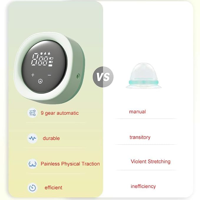 Electric Nipple Corrector for Flat or Inverted Nipples, Portable Nipple Pump - Image 3