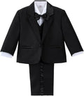 Dressy Daisy Baby Toddler Boy 5 Pcs Set Formal Tuxedo Suits No Tail Wedding by DressyDaisy