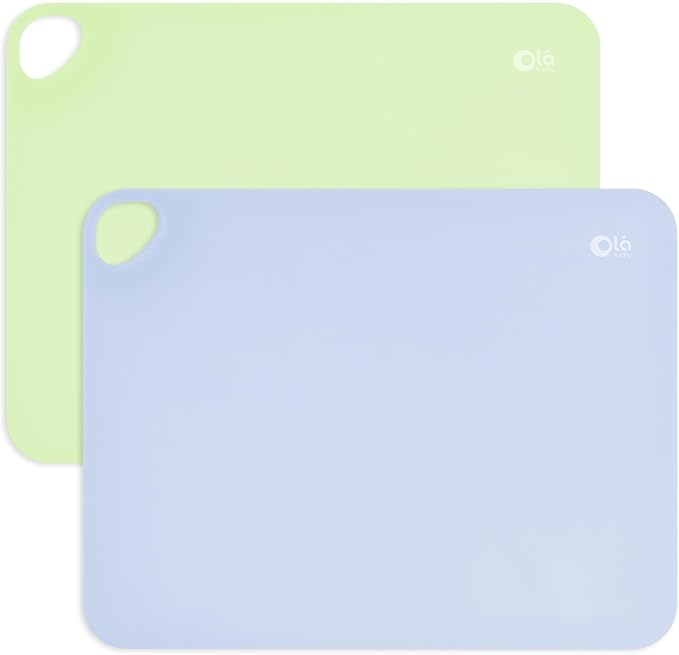 Olababy Fold N Go Silicone Placemat w Travel Case | Dishwasher Safe, BPA Free by Olababy