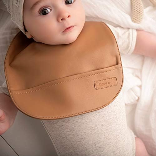 Vegan Leather Easy Clean Baby Bibs - Image 6