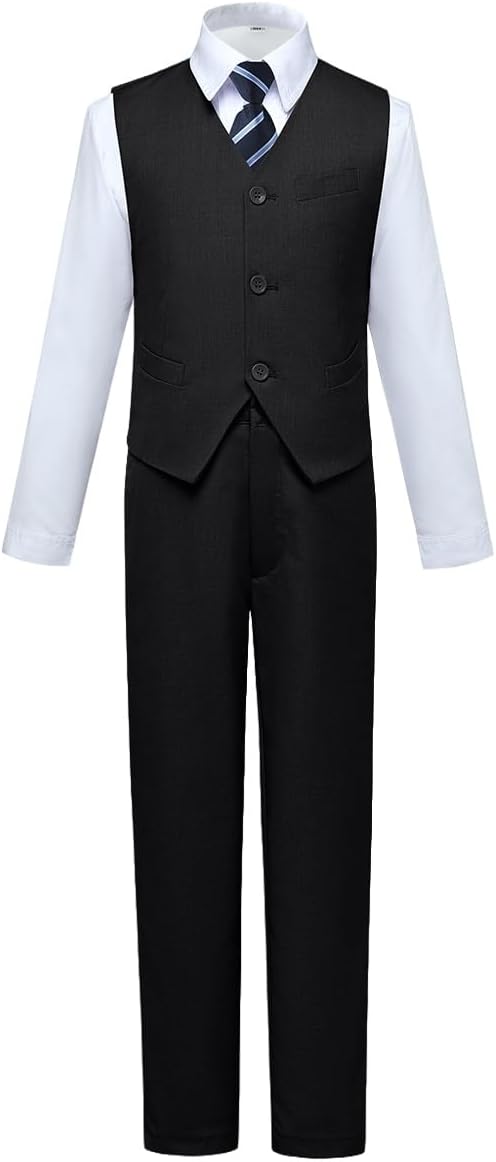 Visaccy Boys Suits Slim Fit Dress Clothes Ring Bearer Outfit by Visaccy