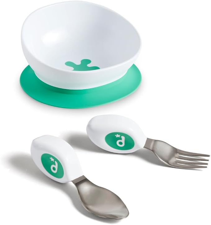 doddl Toddler Utensils, Ergonomic Fork and Spoon Set by doddl