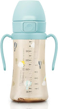 GROSMIMI Flip Top Spill Proof Sippy Cup, BPA Free, 10 oz, Stage 2 Straw by GROSMIMI