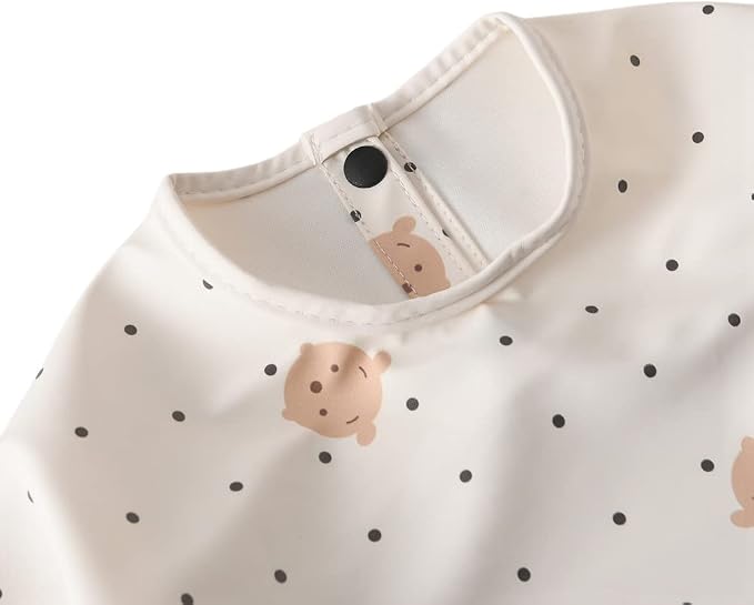 GZMM Waterproof Baby Bibs, Infant Toddler Long Sleeve Feeding Bib - Image 6