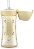 GROSMIMI Flip Top Spill Proof Sippy Cup, BPA Free, 10 oz, Stage 2 Straw by GROSMIMI