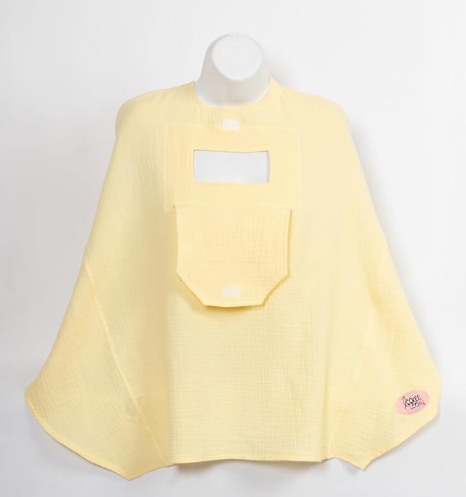 Muslin Nursing Cover for Baby Breastfeeding – Peekaboo Window -100% Breathable - Image 7