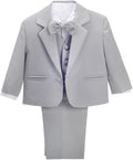 Dressy Daisy Baby Toddler Boy 5 Pcs Set Formal Tuxedo Suits No Tail Wedding by DressyDaisy