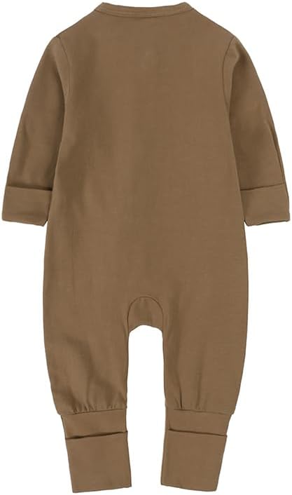 JunNeng 2 Pack Footless Long/Short Sleeve Baby Romper - Image 8