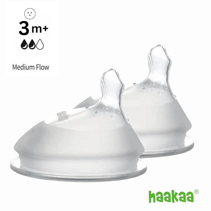 Haakaa Generation 3. Silicone Baby Bottle Nipples, Orthodontic, Anti-Colic - Image 9