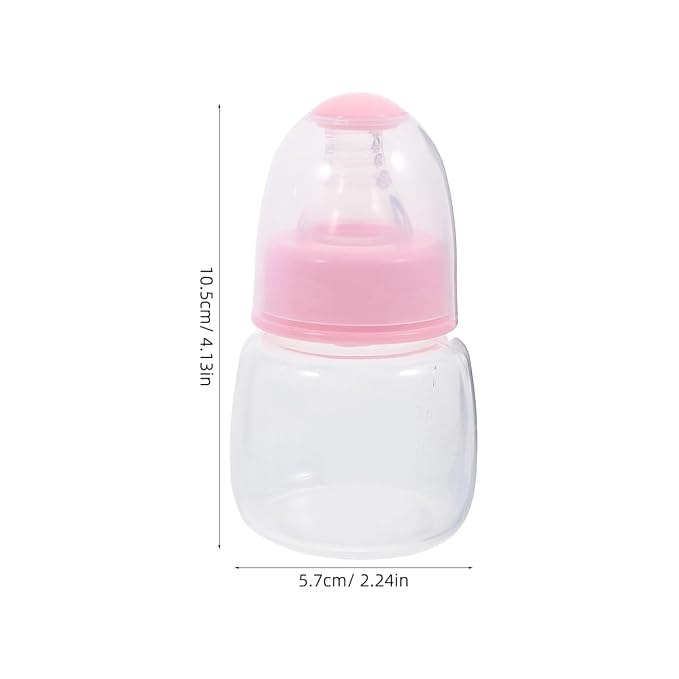 Kisangel Mini Baby Bottles 3pcs Baby Bottle Plastic Travel Food Feeder - Image 2