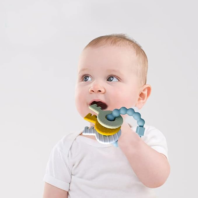 Baby Keys Teether Toys, Silicone Teething Toys - Image 6