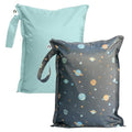Tiny Twinkle Wet Dry Bag – 2 Pack Reusable Waterproof & Mess Proof Wet Bags by TinyTwinkle