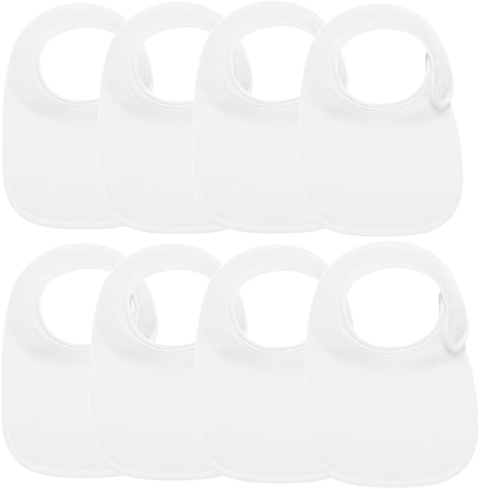 8 Pack Baby Bibs Unisex Adjustable by Unknown